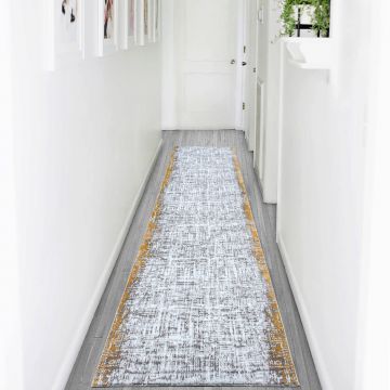 Covor de hol, 2632, 80x400 cm, Polipropilena, Mustar / nurca
