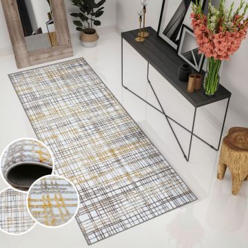 Covor, 2639 , 80x300 cm, Polipropilena, Mustar / nurca Covor, 2639 , 80x300 cm, Polipropilena, Mustar / nurca