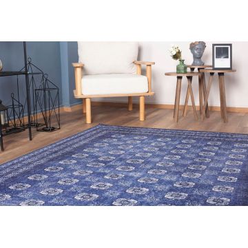 Covor de hol, Dark Blue AL 277 , 75x150 cm, Poliester , Multicolor