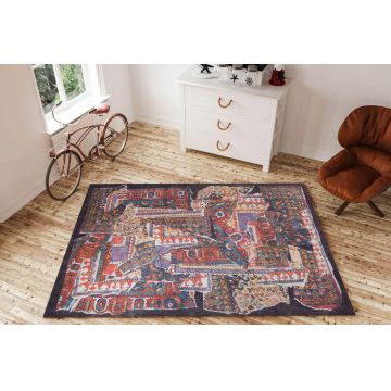 Covor de hol, Dorian Chenille AL 364, 75x150 cm, Poliester , Multicolor