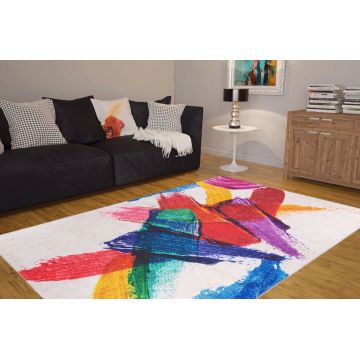 Covor de hol, Funk Chenille AL 285 , 75x150 cm, Poliester , Multicolor