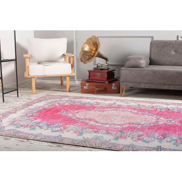 Covor de hol, Pink AL 250 , 75x150 cm, Poliester , Multicolor ieftin