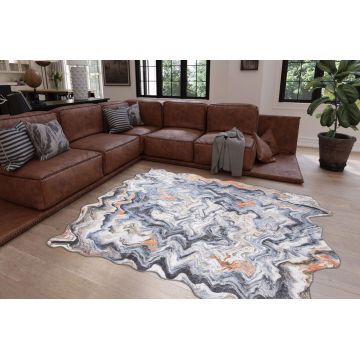 Covor de hol, Fusion Chenille AL 213 , 75x150 cm, Poliester , Multicolor