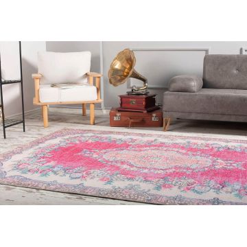 Covor, Pink AL 250 , 75x230 cm, Poliester , Multicolor