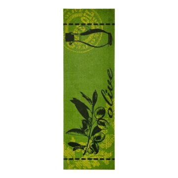 Covor de bucătărie / traversă Zala Living Olive, 50 x 150 cm, verde