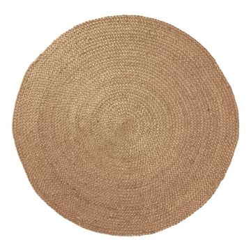 Covor din iută Kave Home Dip ⌀ 100 cm, natural