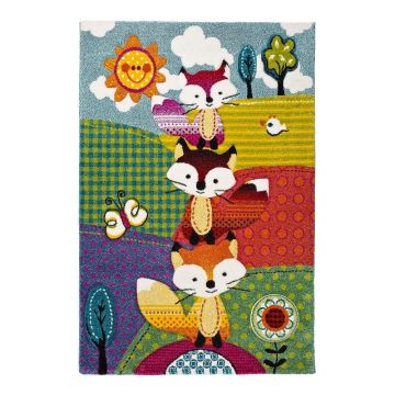 Covor pentru copii Universal Kinder Foxes, 120 x 170 cm