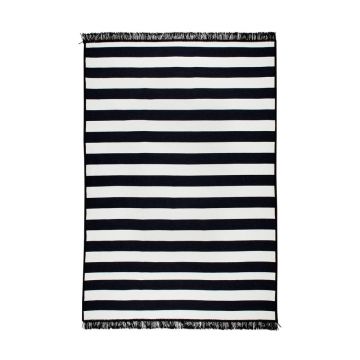 Covor reversibil Cihan Bilisim Tekstil Sentinus, 120 x 180 cm, alb-negru Covor reversibil Cihan Bilisim Tekstil Sentinus, 120 x 180 cm, alb-negru