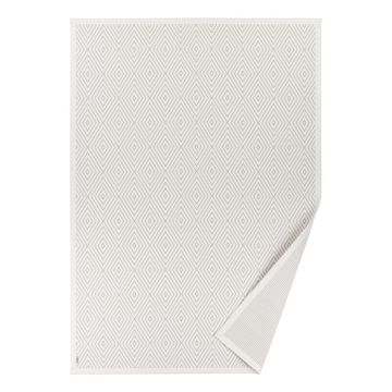 Covor reversibil Narma Kalana White, 100 x 160 cm, alb