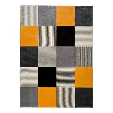 Covor Universal Gladys Lento, 140 x 200 cm, portocaliu-gri