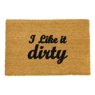 Covoraș intrare din fibre de cocos Artsy Doormats I Like It Dirty, 40 x 60 cm