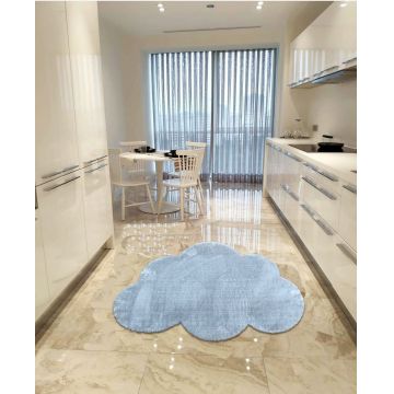 Covor, Cloud Plush, 80x120 cm, Poliester, Gri deschis