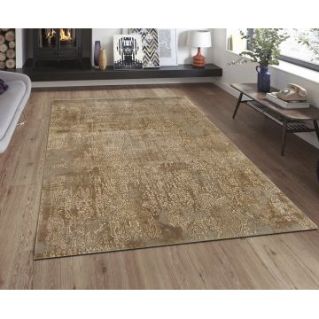 Covor de hol, 9258, 80x300 cm, 30% poliester/70% polipropilena, Maro