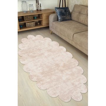 Covor, Ellipse Daisy Pattern, 150x230 cm, Poliester, Bej