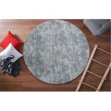 Covor, Oval Plush, Poliester, Gri deschis