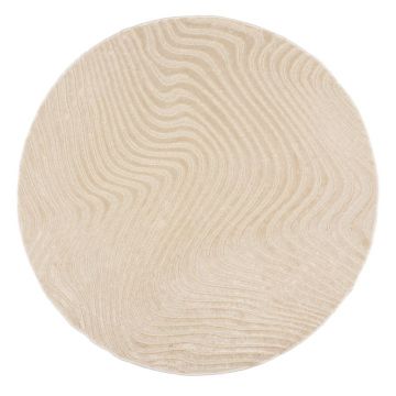 Covor bej rotund din lână ø 160 cm Channel – Flair Rugs
