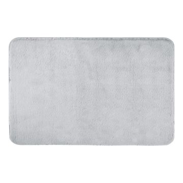 Covoraș de baie gri deschis din material textil 50x80 cm Saravan – Wenko