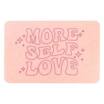 Covoraș de baie roz deschis 39x60 cm More Self Love – Artsy Doormats