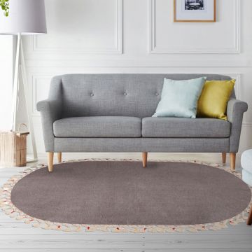 Covor (100 x 120), Alanur Home, 1262, Acril, Gri