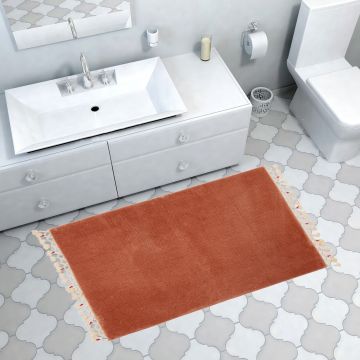 Covoras de baie, Alanur Home, 1621, 75x120 cm, Acril, Maro
