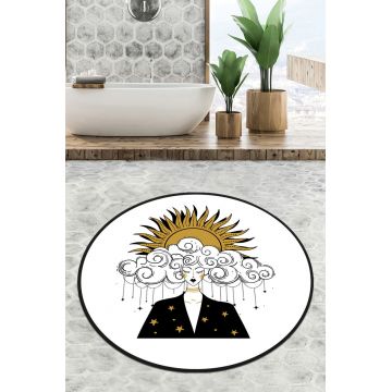 Covoras de baie, L'essentiel Maison, Afitab Circle Djt 100, Multicolor