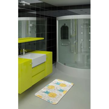 Covoras de baie, L'essentiel Maison, Ananas Djt, 40x60 cm, Multicolor