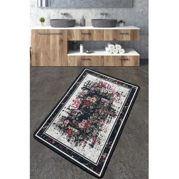 Covoras de baie, L'essentiel Maison, Arrosa, 70x120 cm, Poliester, Multicolor
