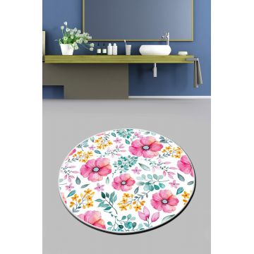 Covoras de baie, L'essentiel Maison, Azalea (100 x 100), 100x100 cm, Poliester, Multicolor