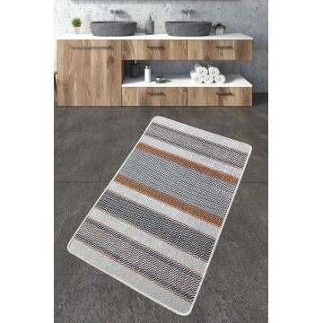 Covoras de baie, L'essentiel Maison, Benver, 70x120 cm, Poliester, Multicolor