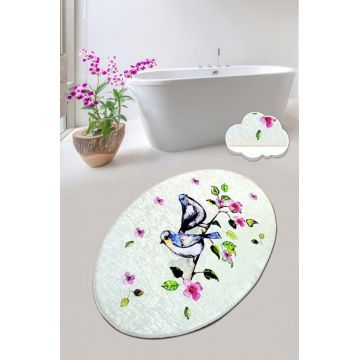 Covoras de baie, L'essentiel Maison, Bird Nest (80 x 100), 80x100 cm, Poliester, Multicolor
