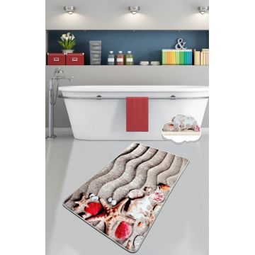 Covoras de baie, L'essentiel Maison, Coast (80 x 100), 80x100 cm, Poliester, Multicolor