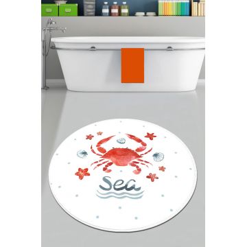 Covoras de baie, L'essentiel Maison, Crab Circle Djt 80, Multicolor