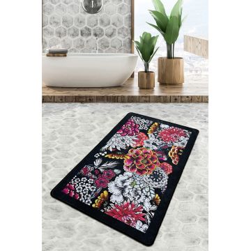 Covoras de baie, L'essentiel Maison, Floreale Djt (70 x 120), 70x120 cm, Poliester, Multicolor