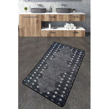 Covoras de baie, L'essentiel Maison, Geesle, 70x120 cm, Poliester, Multicolor