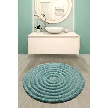 Covoras de baie, Chilai Home by Alessia, Round, Acril, Verde menta