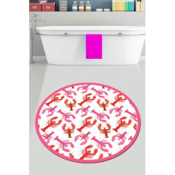 Covoras de baie, L'essentiel Maison, Homard Djt (80 cm), Poliester, Multicolor