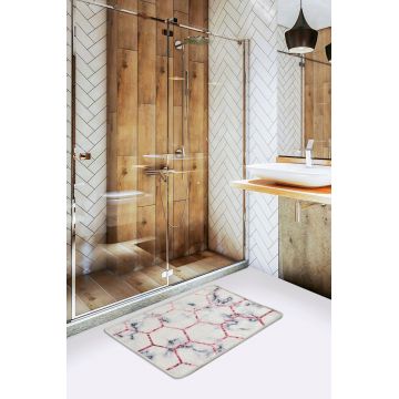 Covoras de baie, L'essentiel Maison, Honeycomb (40 x 60), 40x60 cm, Multicolor