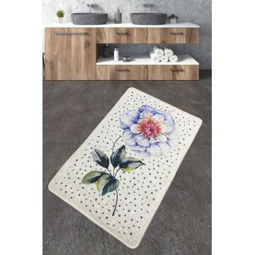 Covoras de baie, L'essentiel Maison, Jade, 70x120 cm, Poliester, Multicolor