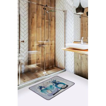 Covoras de baie, L'essentiel Maison, Lavanta Djt (40 x 60), 40x60 cm, Multicolor
