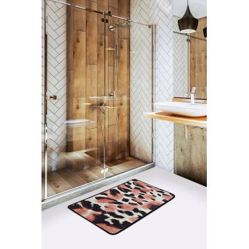 Covoras de baie, L'essentiel Maison, Leopar Djt (40 x 60), 40x60 cm, Multicolor