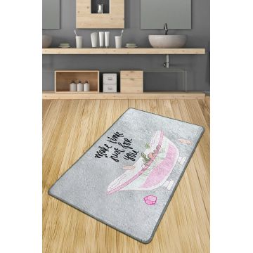 Covoras de baie, L'essentiel Maison, Make Time Djt (80 x 100), 80x100 cm, Poliester, Multicolor