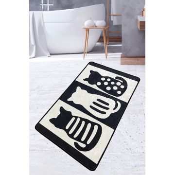 Covoras de baie, L'essentiel Maison, Meo, 70x120 cm, Poliester, Multicolor
