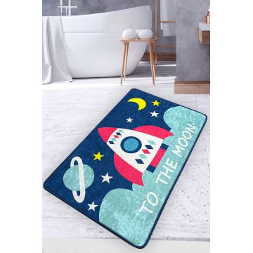 Covoras de baie, L'essentiel Maison, Namoon, 70x120 cm, Poliester, Multicolor