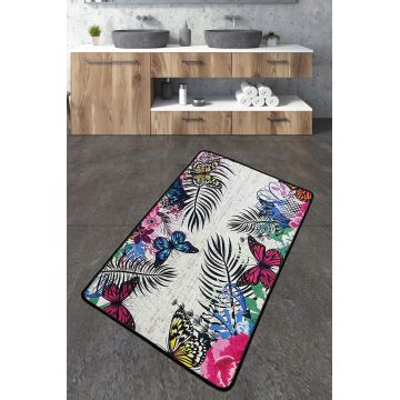 Covoras de baie, L'essentiel Maison, Noirobi, 70x120 cm, Multicolor