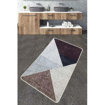 Covoras de baie, L'essentiel Maison, Phell, 70x120 cm, Poliester, Multicolor