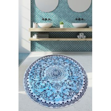 Covoras de baie, L'essentiel Maison, Raiya (80 cm), 80x80 cm, Multicolor