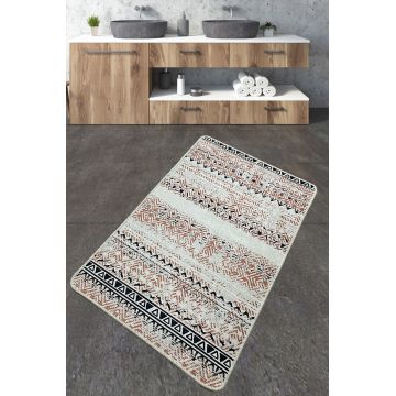 Covoras de baie, L'essentiel Maison, Raquel, 70x120 cm, Poliester, Multicolor