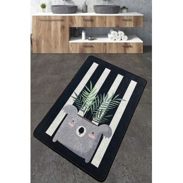 Covoras de baie, L'essentiel Maison, Rovio, 70x120 cm, Poliester, Multicolor