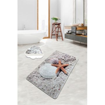 Covoras de baie, L'essentiel Maison, Starfısh (80 x 100), 80x100 cm, Poliester, Multicolor