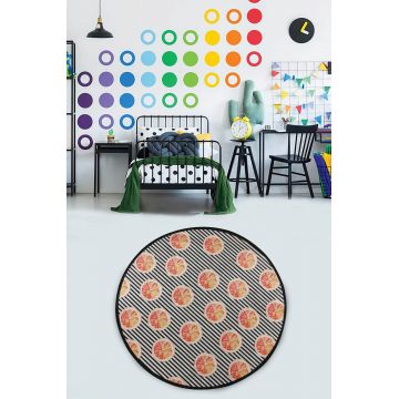 Covoras de baie, L'essentiel Maison, Tranche Circle Djt 80, Multicolor
